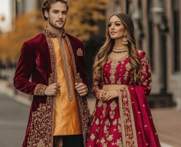Diverse engagement season outfits, showcasing a variety of styles and colors, encouraging comfort and confidence for this special time.