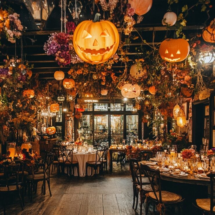 An overview of unique Halloween wedding venues, highlighting the enchanting charm and whimsical elements each location brings to celebrate love.