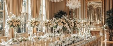 A beautifully arranged historic mansion wedding scene, capturing the timeless elegance and personalized touches that create a memorable experience for the couple and their guests.