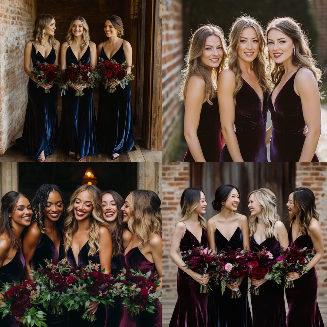 Stunning October Wedding Bridesmaid Dress Ideas & Tips - Yeah Weddings