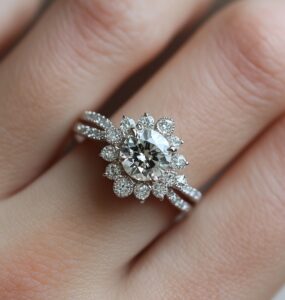 Elegant collection of New Year’s wedding rings showcasing styles from vintage-inspired gems to sleek, modern bands symbolizing love and celebration.
