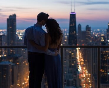 Rooftop proposal summary emphasizing breathtaking views and tailored experiences, capturing the essence of love in a unique and intimate setting.