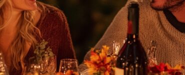A heartwarming scene of love and gratitude during Thanksgiving, capturing the essence of meaningful proposals and unique relationship celebrations.