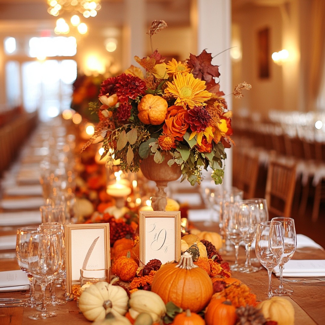 Tips for Stunning Thanksgiving Wedding D??cor Ideas - Yeah Weddings