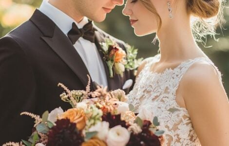 A nostalgic and elegant vintage October wedding, blending the natural beauty of autumn with timeless décor, attire, and atmosphere for a memorable and romantic celebration.