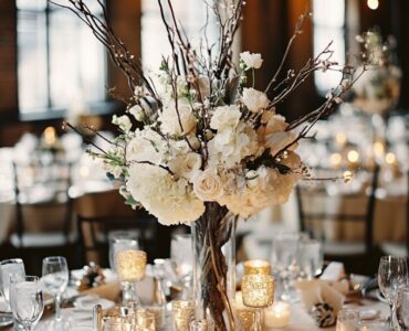 Elegant winter wedding centerpiece ideas with natural elements, sparkling accents, and seasonal colors to suit romantic, modern, and traditional styles.