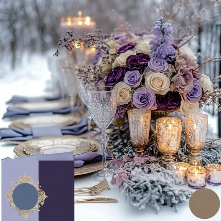 Enchanting Purple Winter Wedding Ideas: Colors & Tips You’ll Love ...