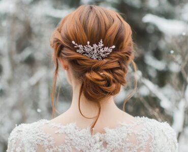 Winter wedding hairstyles with elegance and warmth, including chignons, waves, braids, and buns, perfect for capturing the magic of the season.