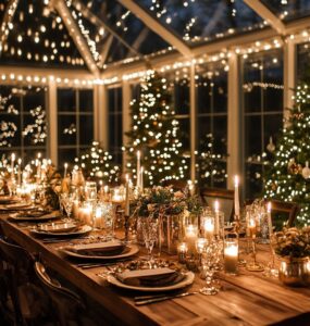 Winter wedding at home introduction with ideas for a cozy, intimate celebration with candlelit ceremonies, festive decorations, and a warm, personal atmosphere.