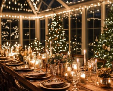 Winter wedding at home introduction with ideas for a cozy, intimate celebration with candlelit ceremonies, festive decorations, and a warm, personal atmosphere.