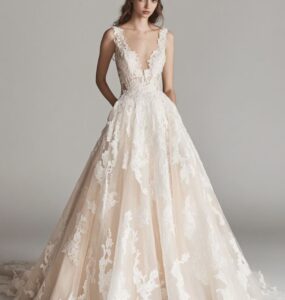 A collection of stunning February wedding dresses featuring a mix of romantic, glamorous, and elegant styles. Each gown is designed to reflect the winter season’s charm while embracing the bride’s unique style for her big day.