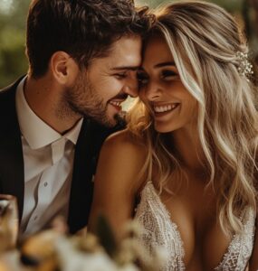 A heartfelt moment at an intimate wedding reception, showcasing a unique and meaningful celebration with personal touches and deep connections.