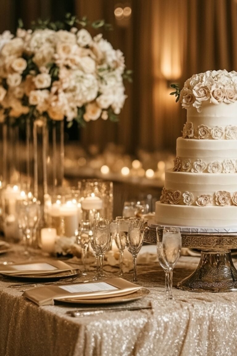 Stunning Wedding Cake Table Ideas: Design Tips You’ll Love - Yeah Weddings