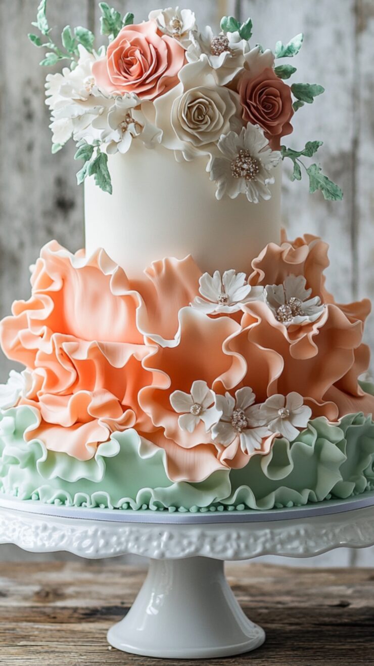 Pastel Ruffles 10 Stunning Pastel Wedding Cake Ideas You’ll Love – Get Inspired - Yeah ...
