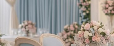 A serene wedding scene featuring pastel decor and floral accents, symbolizing the elegance and romance of a pastel-themed celebration that leaves lasting memories.