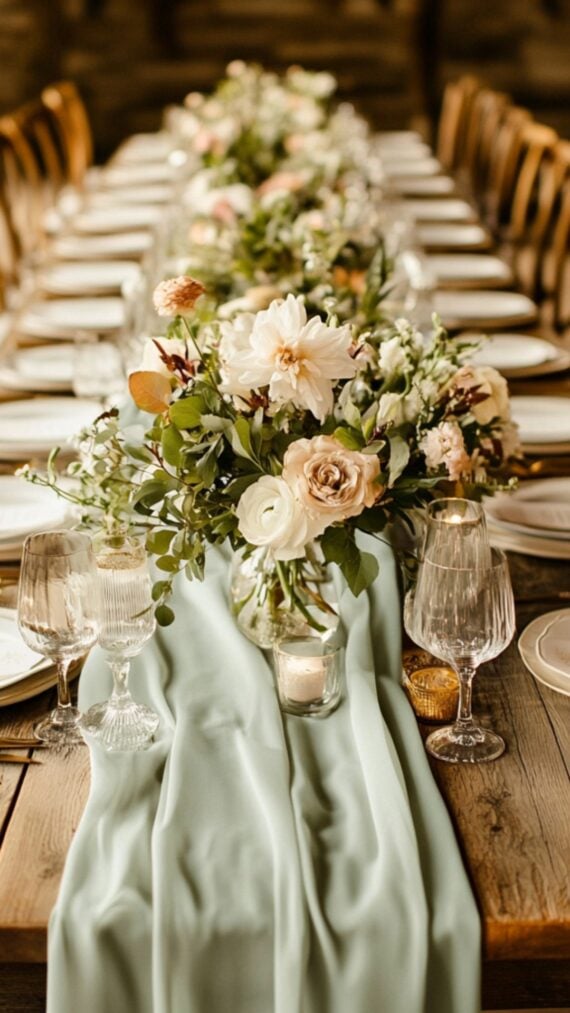 15 Stunning Sage Green Wedding Table Setting Ideas to Inspire Your ...