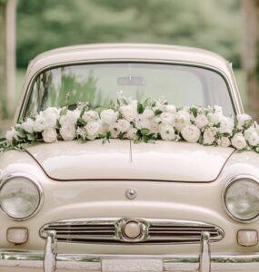 Timeless Italian wedding celebration with historic venues, traditional cuisine, antique decor, and a Fiat 500 getaway for an unforgettable experience.